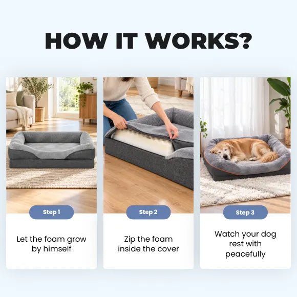 OrthoNest™ - Memory Foam Orthopedic Dog Bed