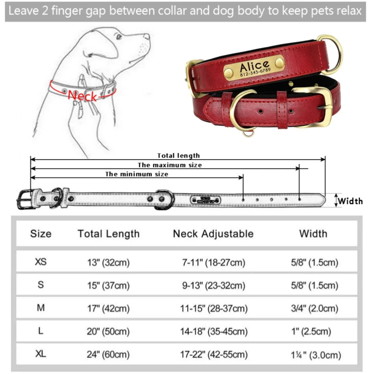 Custom Leather Dog Collar
