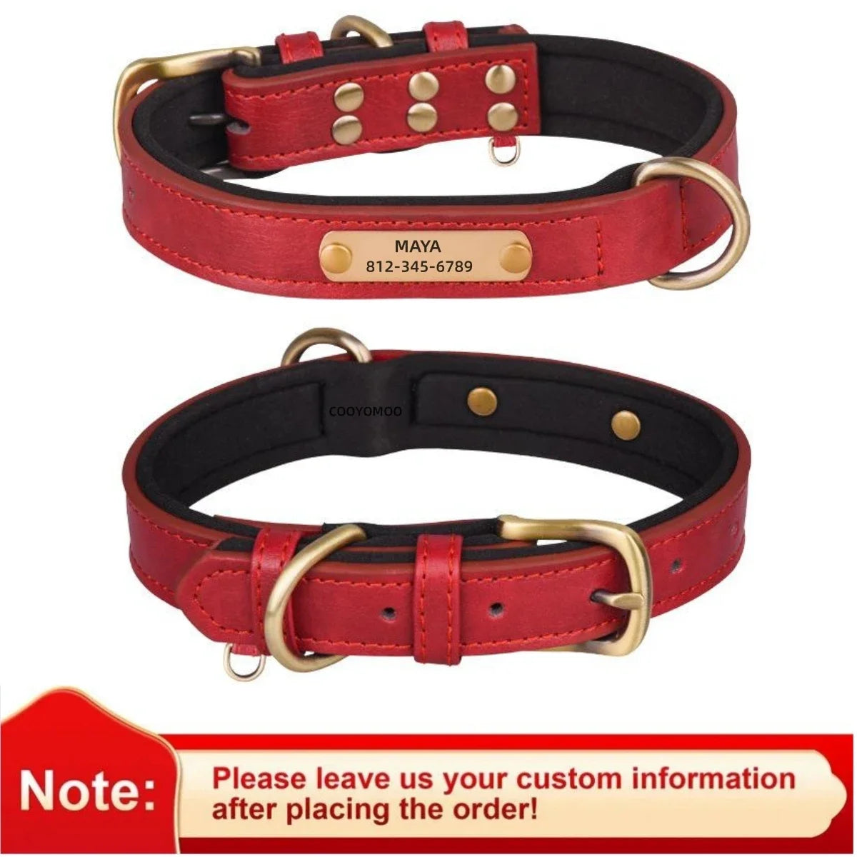 Custom Leather Dog Collar