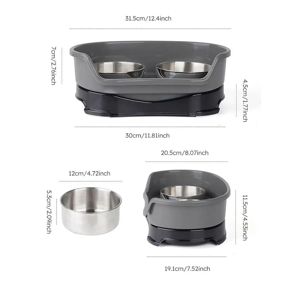 Elevated Stainless Steel Dog Bowl