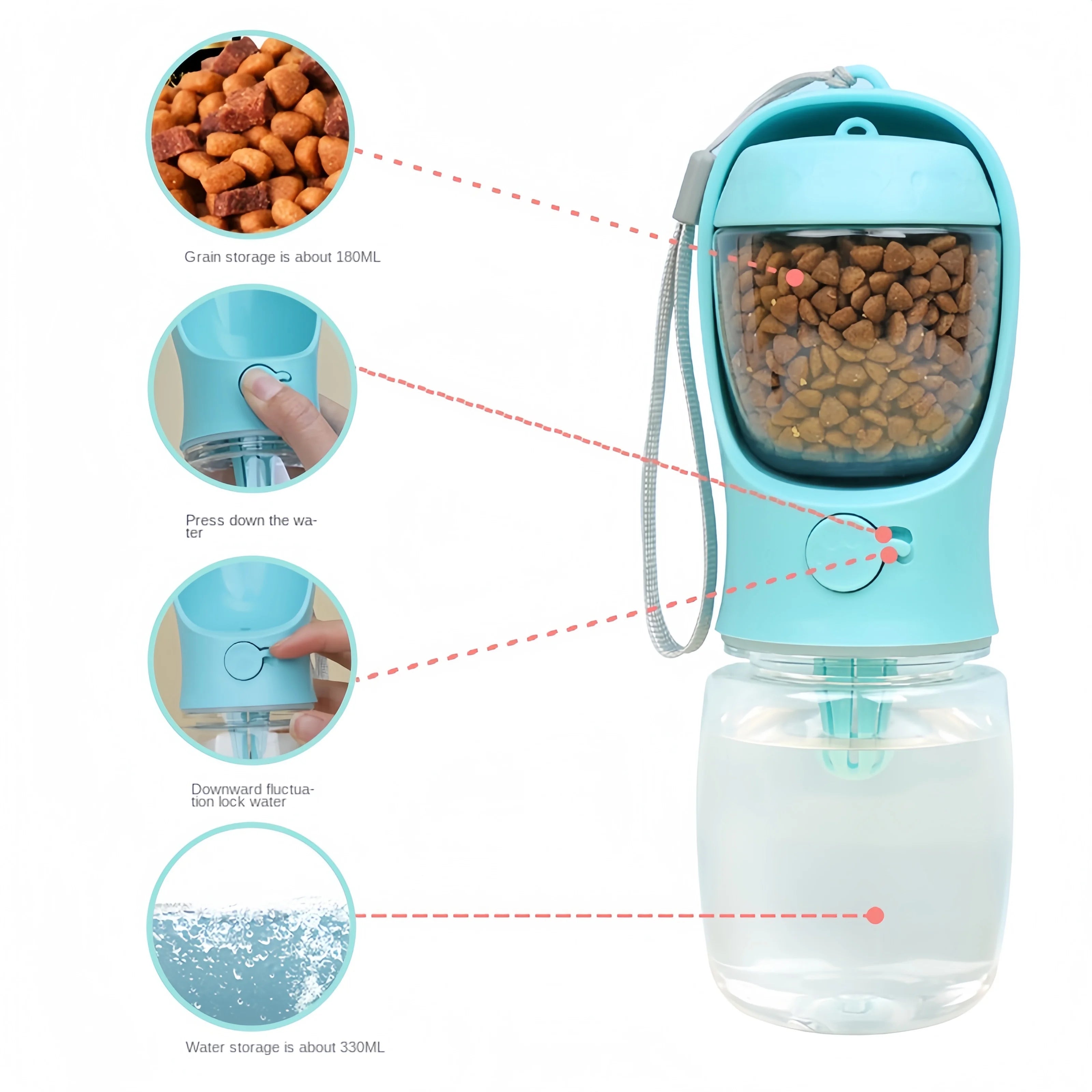 2-in-1 Dog Water Bottle