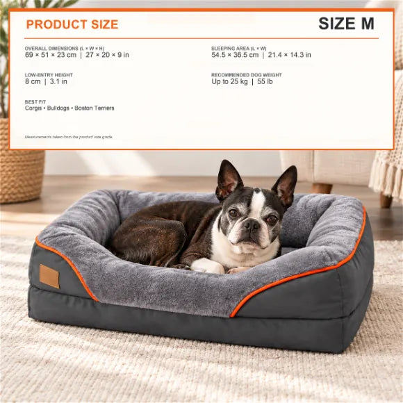 OrthoNest™ - Memory Foam Orthopedic Dog Bed