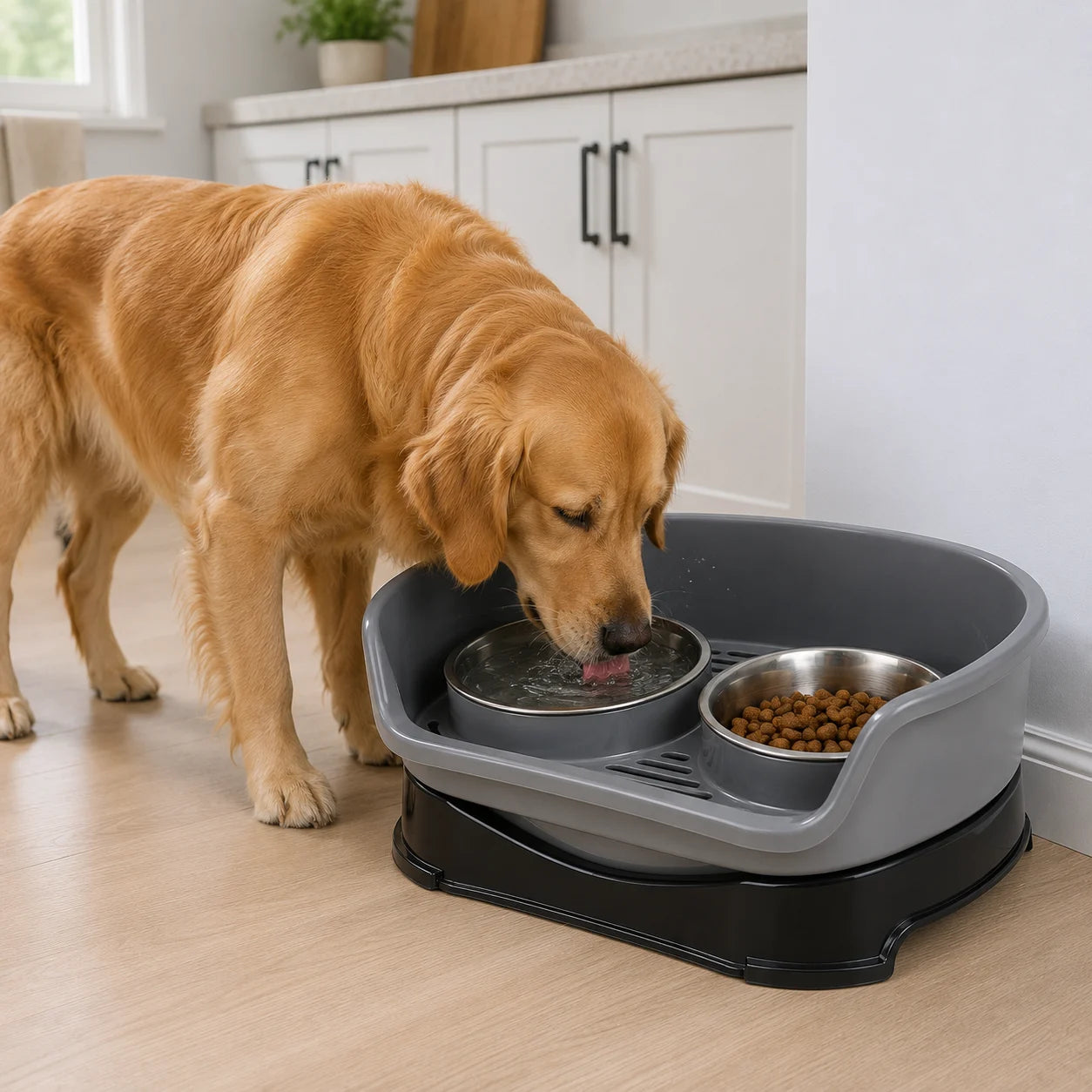 Elevated Stainless Steel Dog Bowl