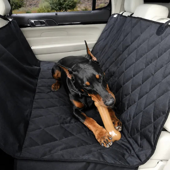 Black Dog Car Seat Cover