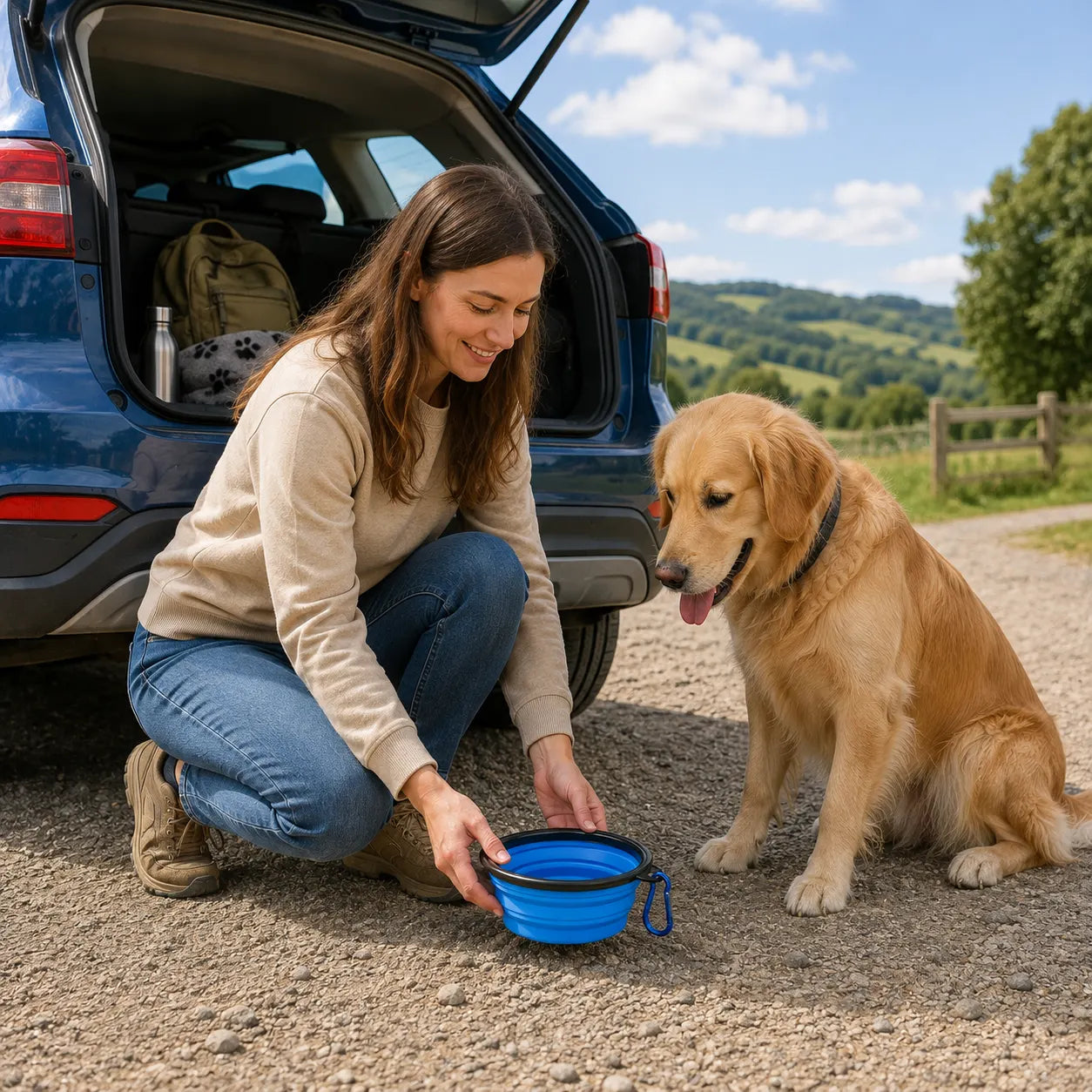 Collapsible Dog Bowl